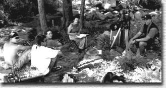 Group in woods